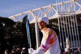Launch of the Olympic Flame's journey in Rome - Italy