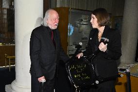NOBEL CHAIRS ARE SIGNED BY THE PRIZE WINNERS