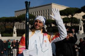 Launch of the Olympic Flame's journey in Rome - Italy