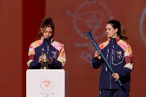 Launch of the Olympic Flame's journey in Rome - Italy