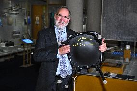 NOBEL CHAIRS ARE SIGNED BY THE PRIZE WINNERS