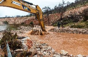 Storm Byron Batters Greece - Mandra