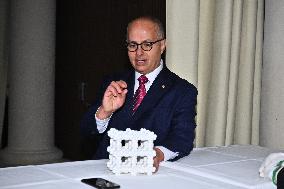 NOBEL CHAIRS ARE SIGNED BY THE PRIZE WINNERS