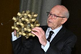 NOBEL CHAIRS ARE SIGNED BY THE PRIZE WINNERS