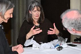 NOBEL CHAIRS ARE SIGNED BY THE PRIZE WINNERS