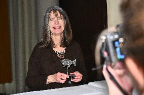 NOBEL CHAIRS ARE SIGNED BY THE PRIZE WINNERS