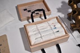 NOBEL CHAIRS ARE SIGNED BY THE PRIZE WINNERS