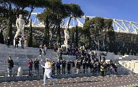 1st torch relay runner for Milan-Cortina Olympics