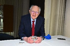 NOBEL CHAIRS ARE SIGNED BY THE PRIZE WINNERS