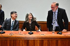 PRESS CONFERENCE WITH THE NOBEL PRIZE LAUREATES IN PHYSIOLOGY OR MEDICINE