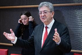 Hearing of Jean-Luc Melenchon at the National Assembly - Paris