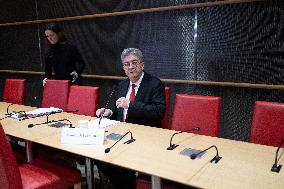 Hearing of Jean-Luc Melenchon at the National Assembly - Paris