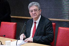Hearing of Jean-Luc Melenchon at the National Assembly - Paris