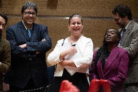 Hearing of Jean-Luc Melenchon at the National Assembly - Paris