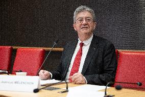 Hearing of Jean-Luc Melenchon at the National Assembly - Paris