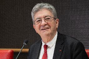 Hearing of Jean-Luc Melenchon at the National Assembly - Paris