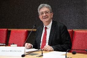 Hearing of Jean-Luc Melenchon at the National Assembly - Paris