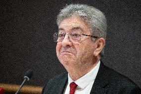 Hearing of Jean-Luc Melenchon at the National Assembly - Paris