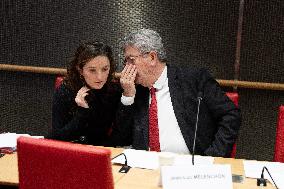 Hearing of Jean-Luc Melenchon at the National Assembly - Paris