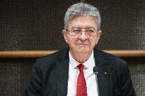Hearing of Jean-Luc Melenchon at the National Assembly - Paris