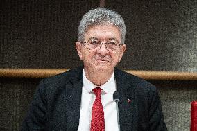 Hearing of Jean-Luc Melenchon at the National Assembly - Paris