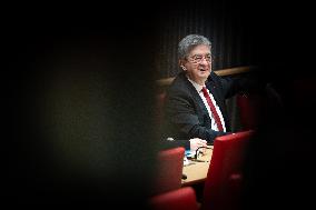 Hearing of Jean-Luc Melenchon at the National Assembly - Paris