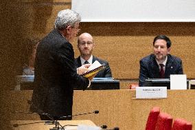 Hearing of Jean-Luc Melenchon at the National Assembly - Paris