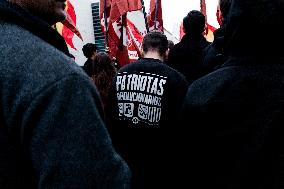 Frente Obrero Protest Against the 78 Constitution - Madrid