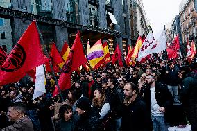 Frente Obrero Protest Against the 78 Constitution - Madrid