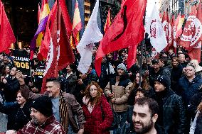 Frente Obrero Protest Against the 78 Constitution - Madrid