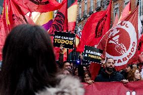 Frente Obrero Protest Against the 78 Constitution - Madrid