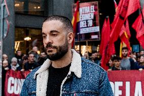 Frente Obrero Protest Against the 78 Constitution - Madrid