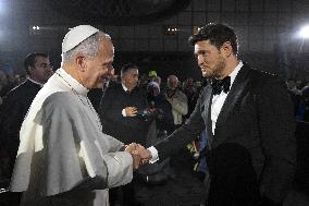 Pope Leo XIV Attends Michael Buble Concert - The Vatican