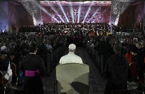Pope Leo XIV Attends Michael Buble Concert - The Vatican
