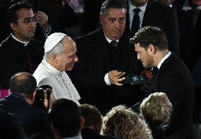Pope Leo XIV Attends Michael Buble Concert - The Vatican