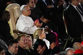 Pope Leo XIV Attends Michael Buble Concert - The Vatican