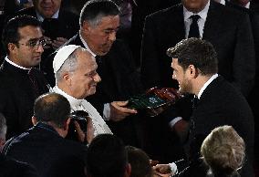 Pope Leo XIV Attends Michael Buble Concert - The Vatican