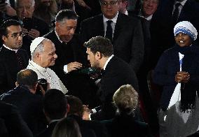 Pope Leo XIV Attends Michael Buble Concert - The Vatican