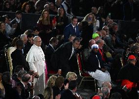 Pope Leo XIV Attends Michael Buble Concert - The Vatican