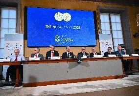 NOBEL PRIZE 2025 PRESS CONFERENCE PHYSICS, CHEMISTRY AND ECONOMICS