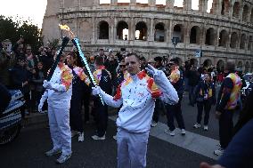 First Day of The Olympic Flame Official Tour - Rome