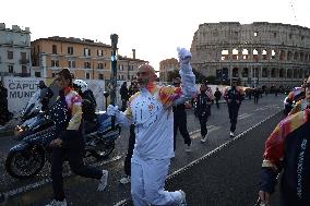 First Day of The Olympic Flame Official Tour - Rome