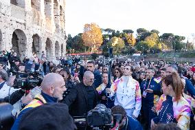First Day of The Olympic Flame Official Tour - Rome