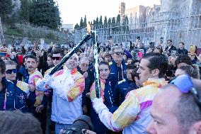 First Day of The Olympic Flame Official Tour - Rome