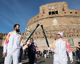 First Day of The Olympic Flame Official Tour - Rome