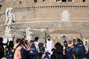 First Day of The Olympic Flame Official Tour - Rome