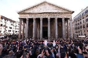 First Day of The Olympic Flame Official Tour - Rome