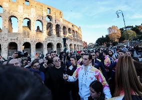 First Day of The Olympic Flame Official Tour - Rome