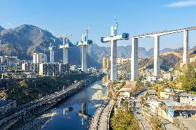 High-Speed Railway Bridge Construction - China