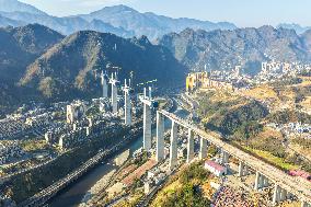 High-Speed Railway Bridge Construction - China